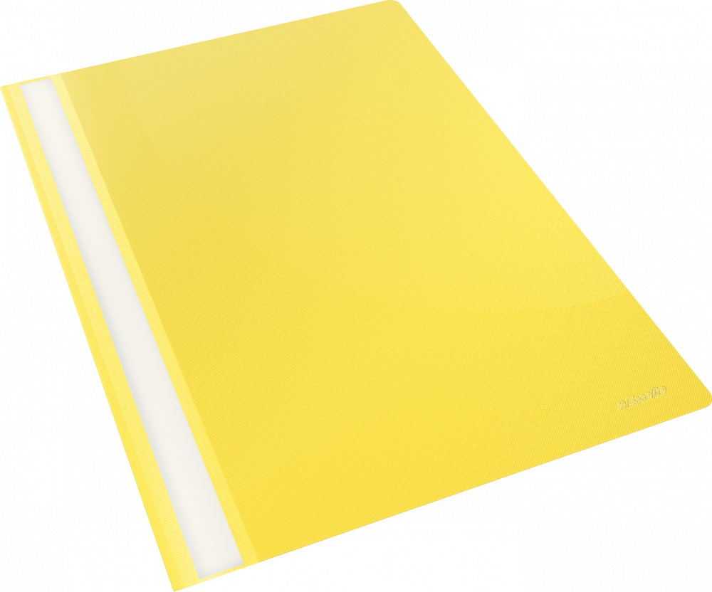 Skoroszyt plastikowy bez oczek Esselte Vivida, A4, do 160 kartek, żółty