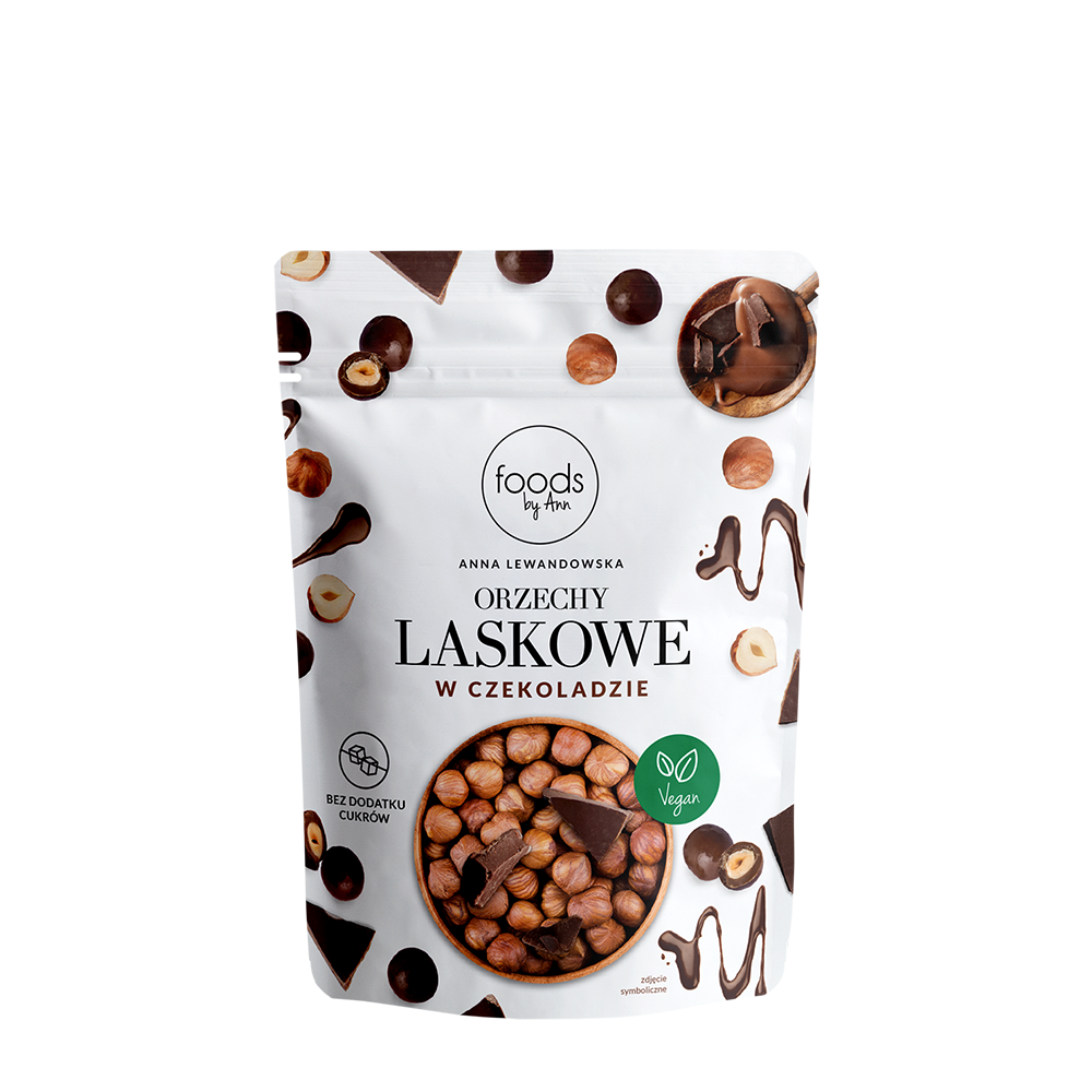 Orzechy laskowe w czekoladzie, 75 g
