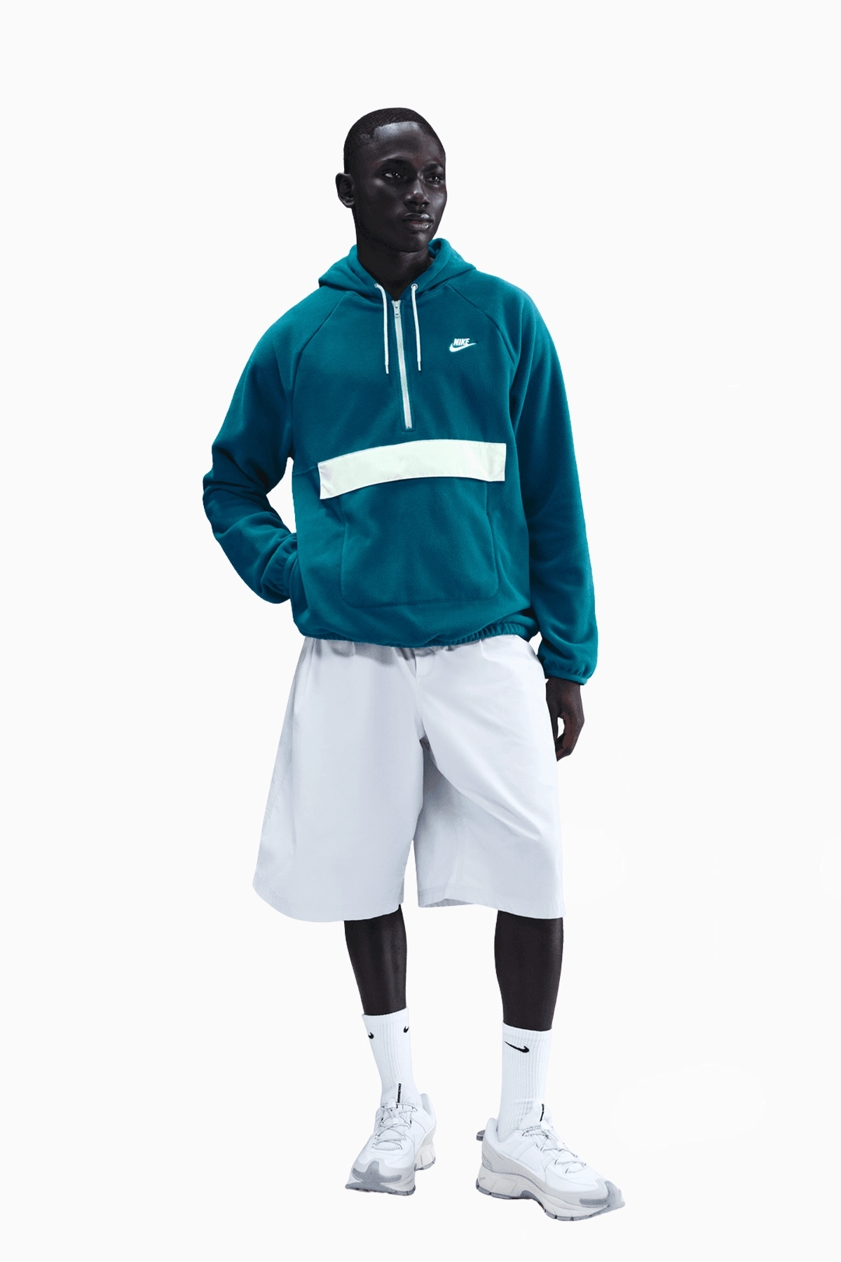 Bluza z kapturem Nike Sportswear Club Winterized Top - Niebieski