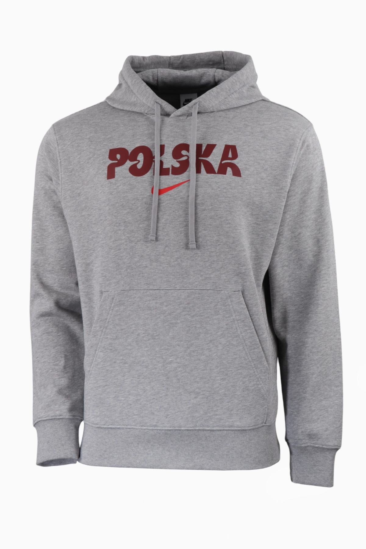 Bluza z kapturem Reprezentacji Polski Nike 2024 Club - Szary