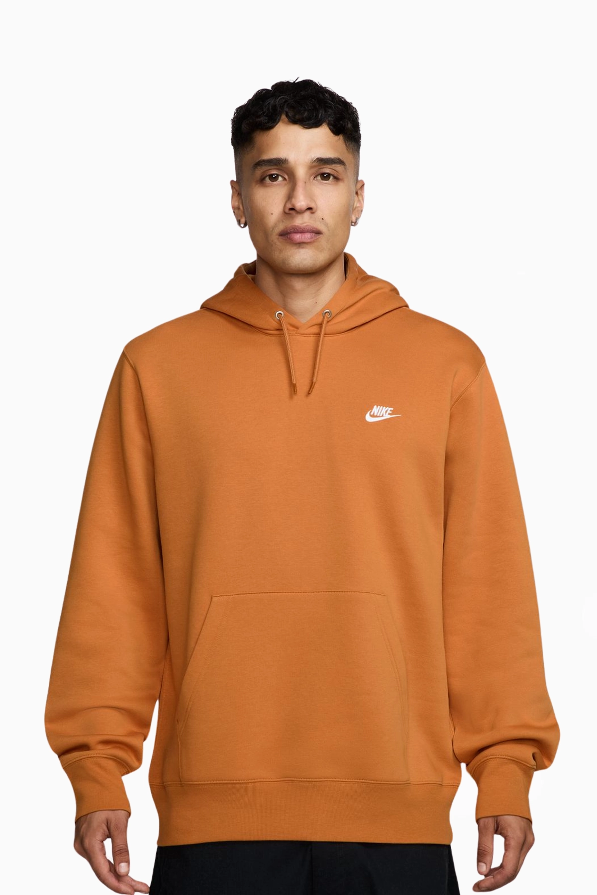 Bluza z kapturem Nike Club - Pomarańczowy