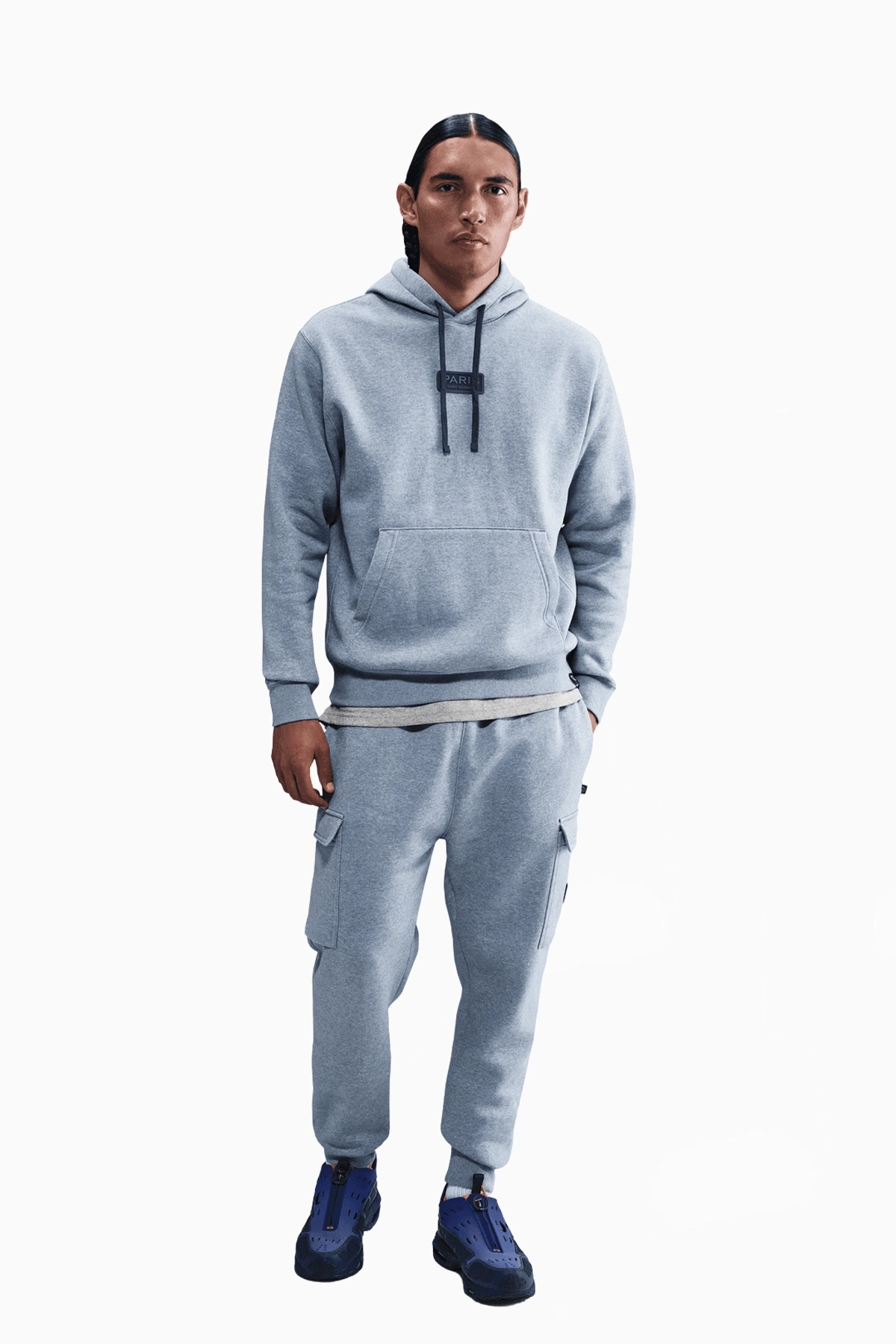 Bluza z kapturem Nike PSG 25/26 Club - Szary