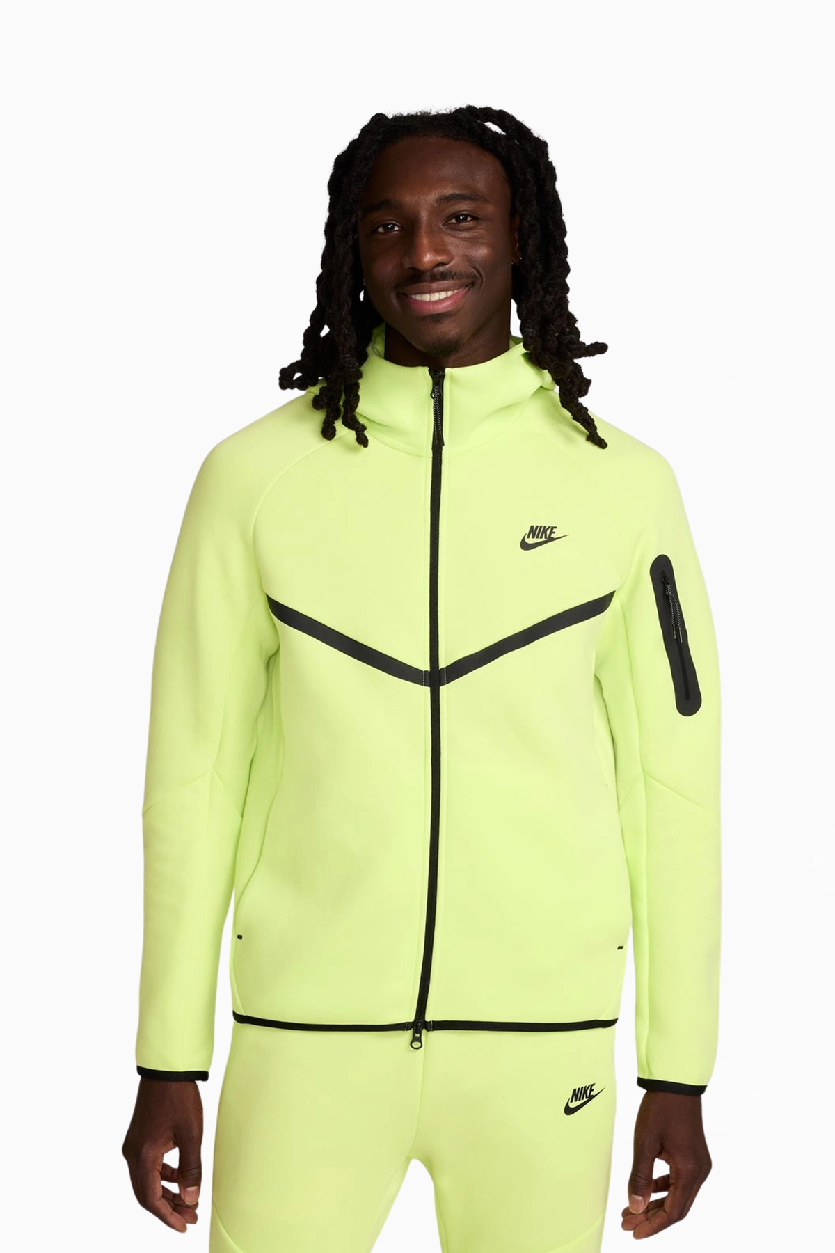 Bluza z kapturem Nike Sportswear Tech Fleece Windrunner - Żółty