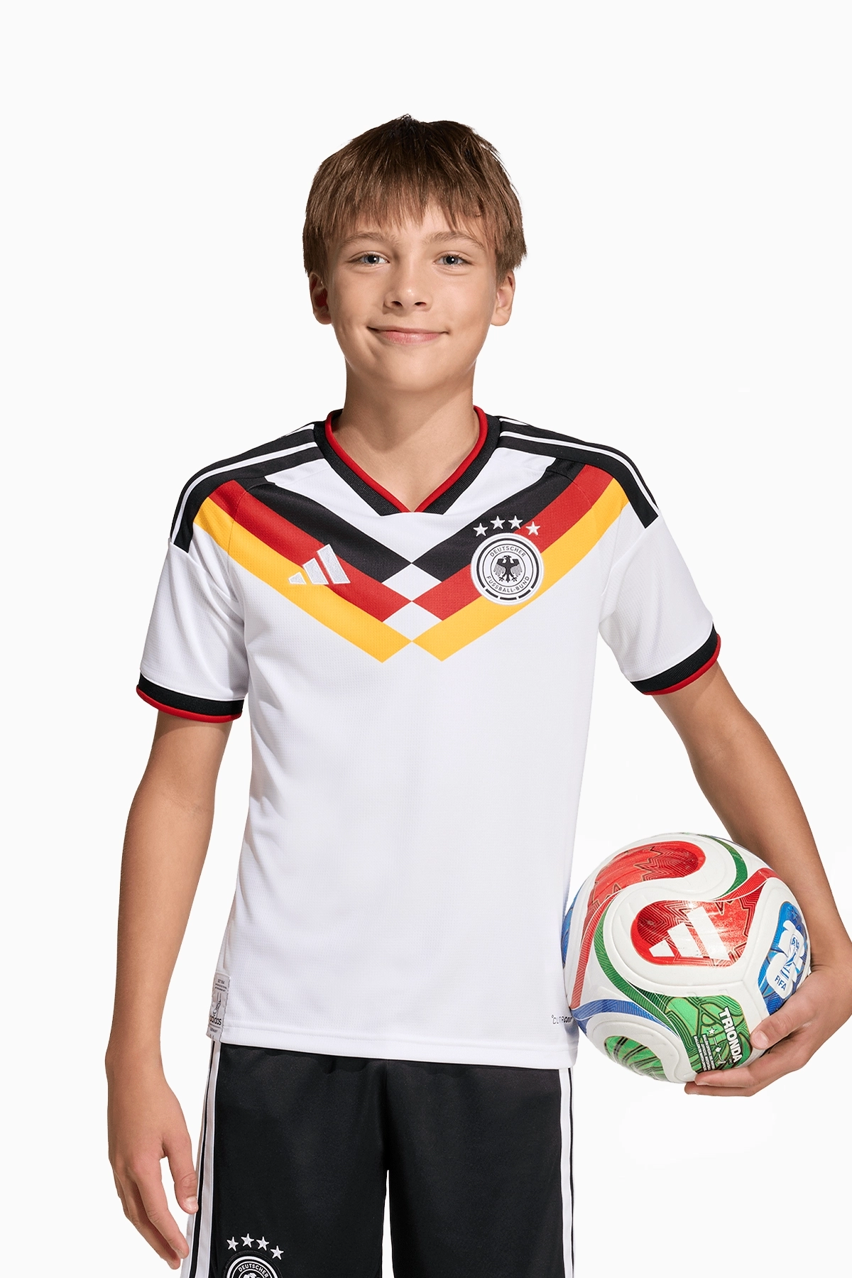 Koszulka Reprezentacji Niemiec adidas 2026 Domowa Replica Junior - Biały