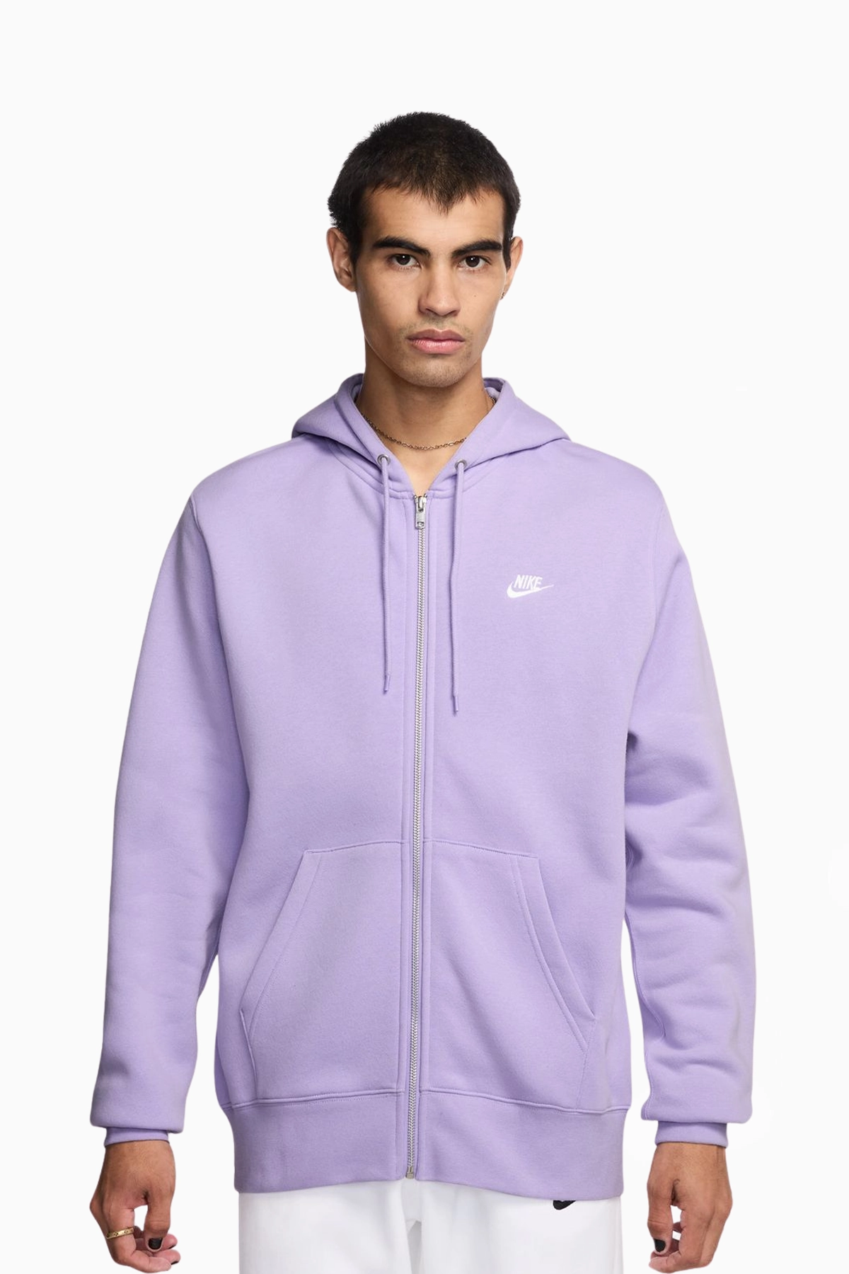 Bluza z kapturem Nike Club Full-Zip - Fioletowy