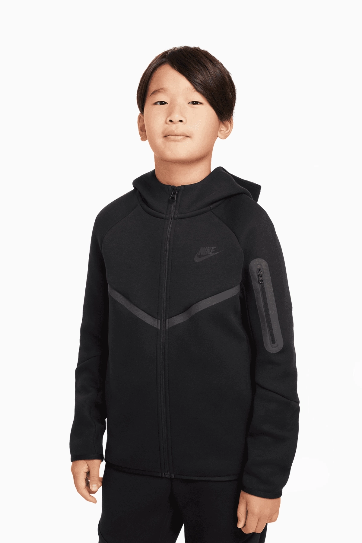 Bluza z kapturem Nike Sportswear Tech Fleece Junior - Czarny