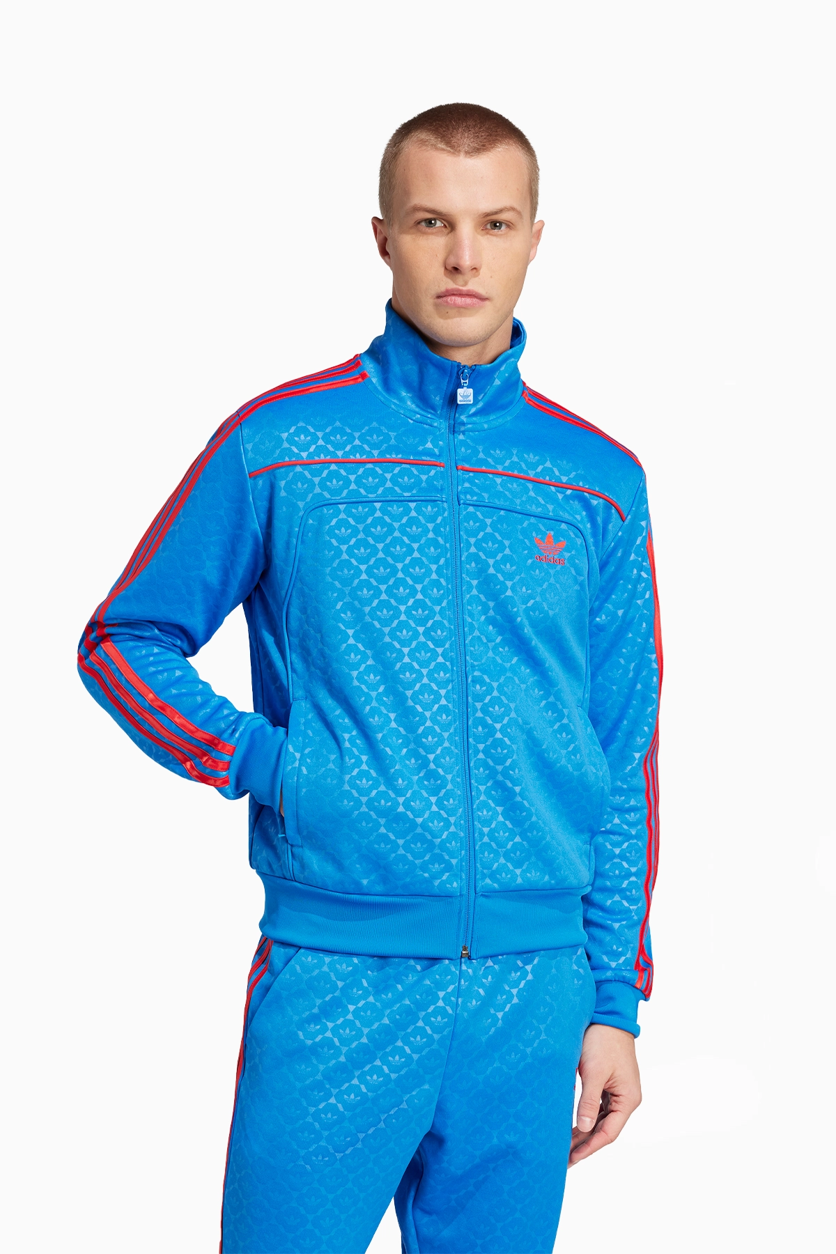 Bluza adidas David Beckham Originals - Niebieski