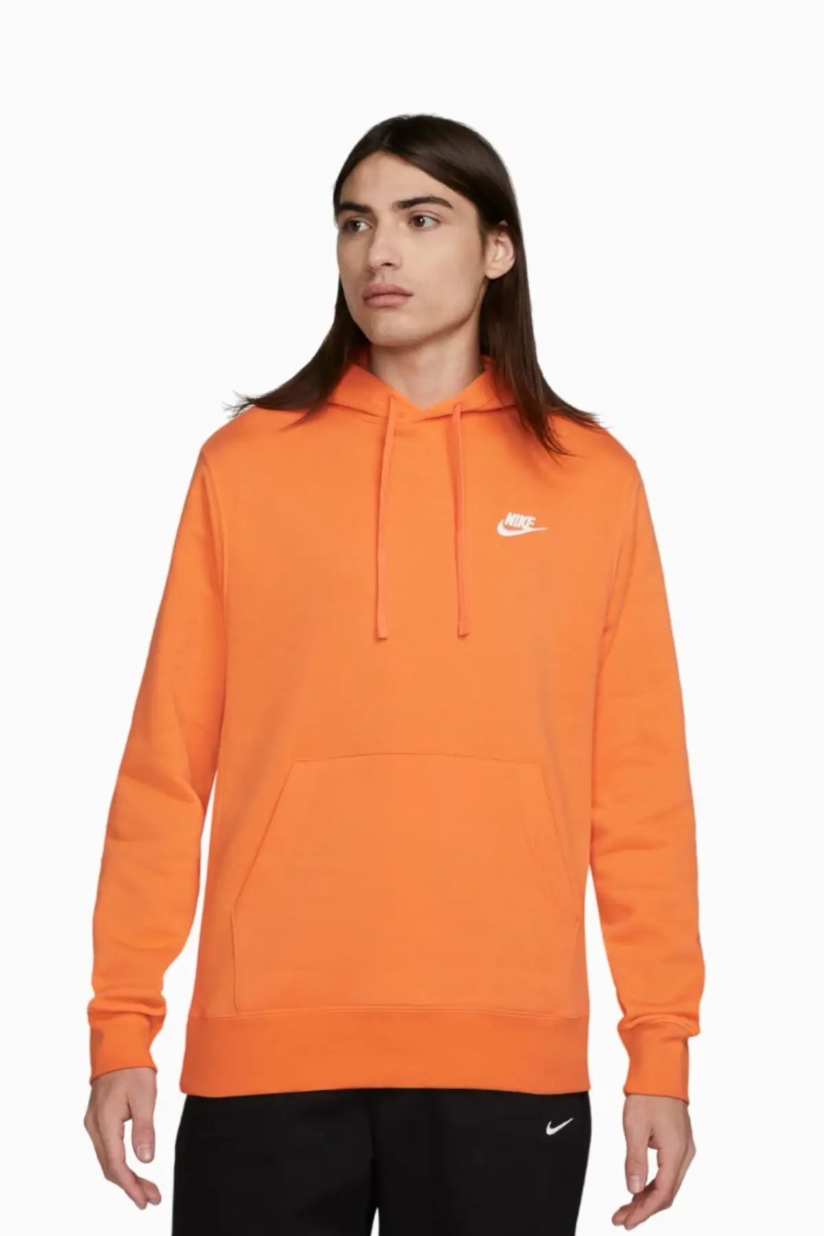 Bluza z kapturem Nike Sportswear Club Fleece - Pomarańczowy