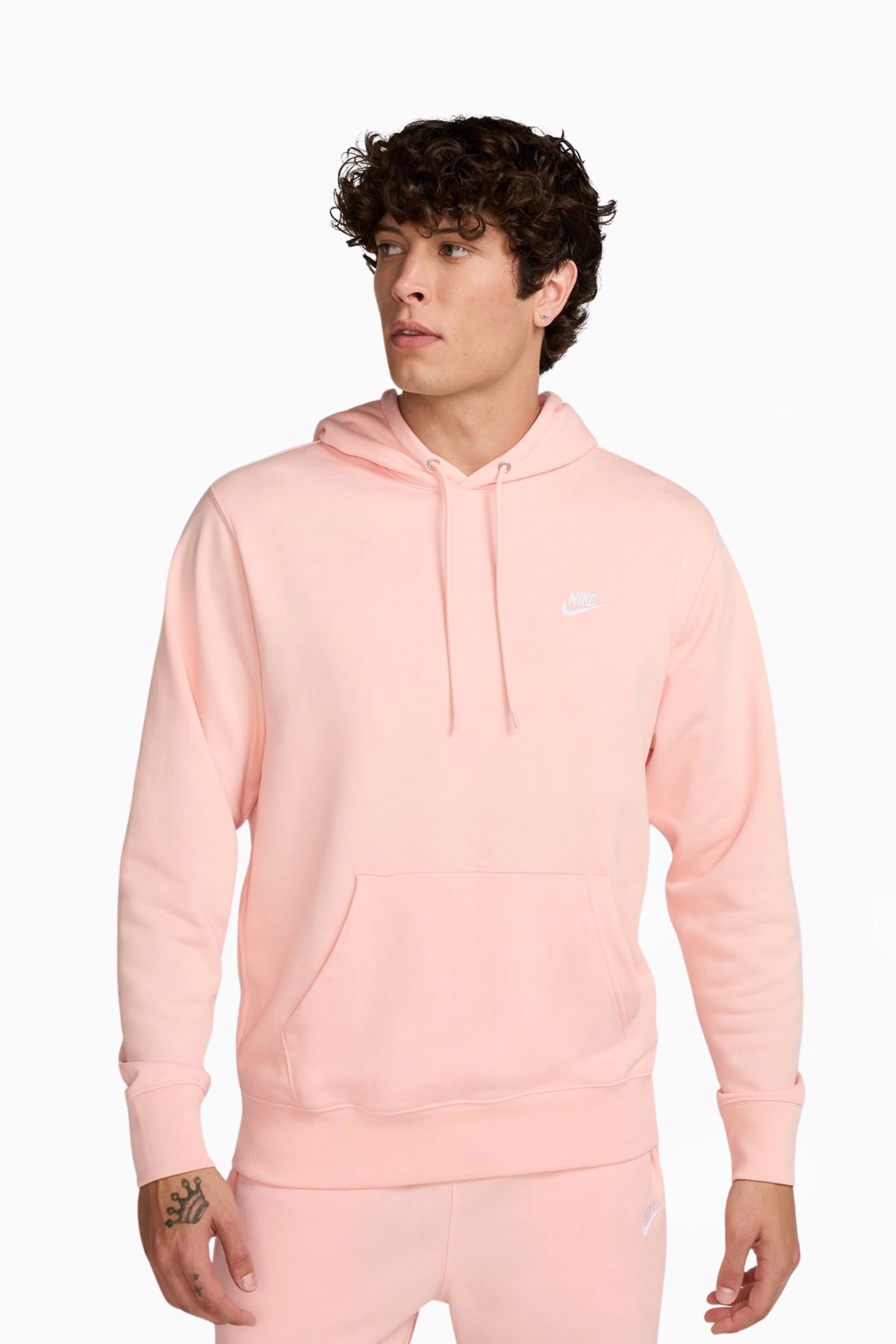 Bluza z kapturem Nike Club Fleece - Różowy