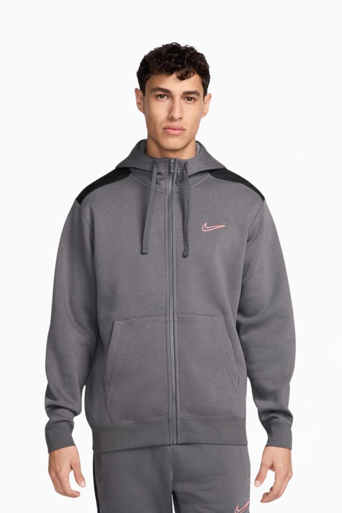Bluza z kapturem Nike Sportswear Fleece FZ - Szary