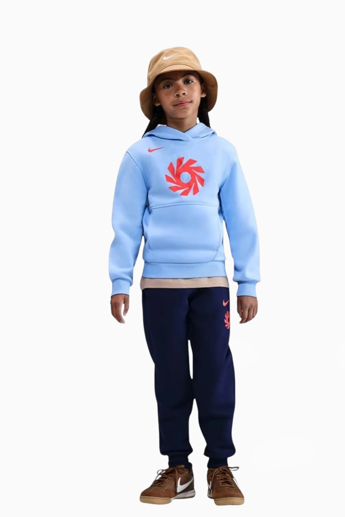 Bluza z kapturem Nike Erling Haaland Club Fleece Junior - Błękitny