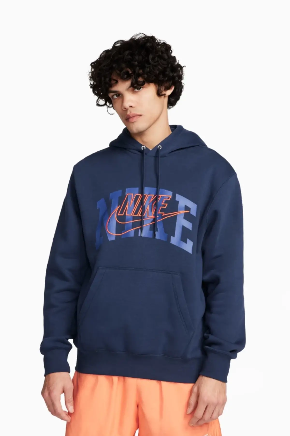 Bluza z kapturem Nike Club Fleece - Granatowy
