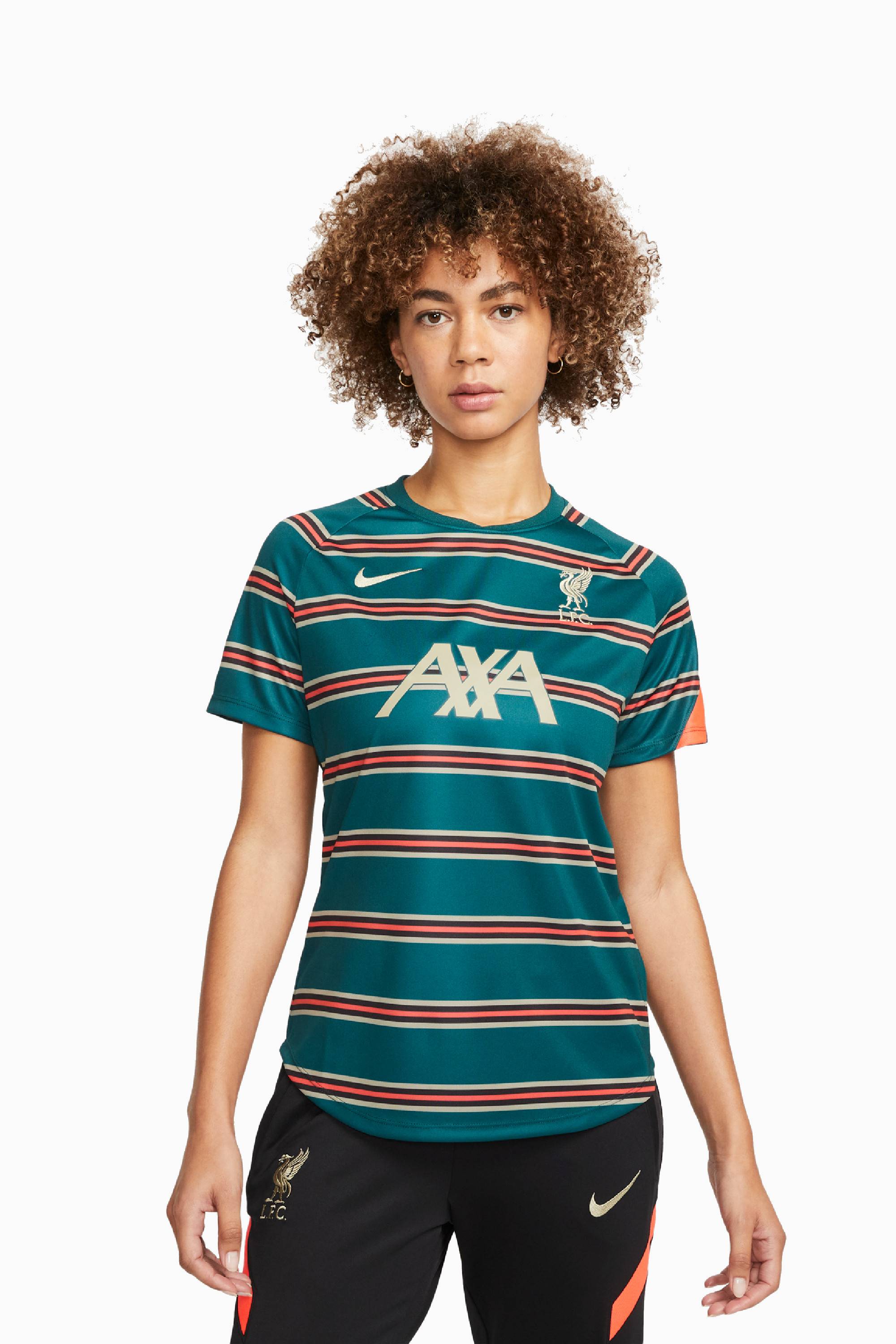 Koszulka Nike Liverpool FC 21/22 Breathe Top PM Damska - Zielony