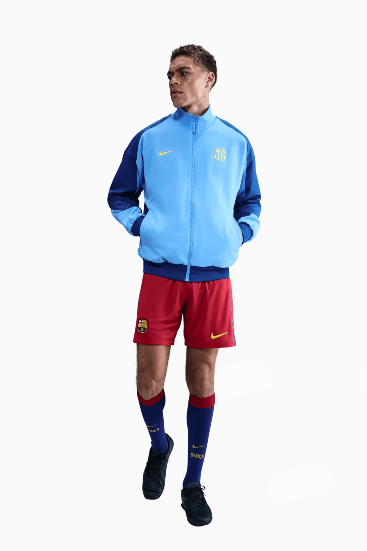 Kurtka Nike FC Barcelona 25/26 Strike Anthem - Niebieski