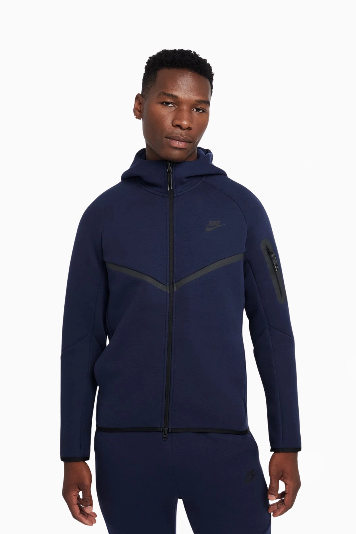 Bluza z kapturem Nike Sportswear Tech Fleece Windrunner - Granatowy