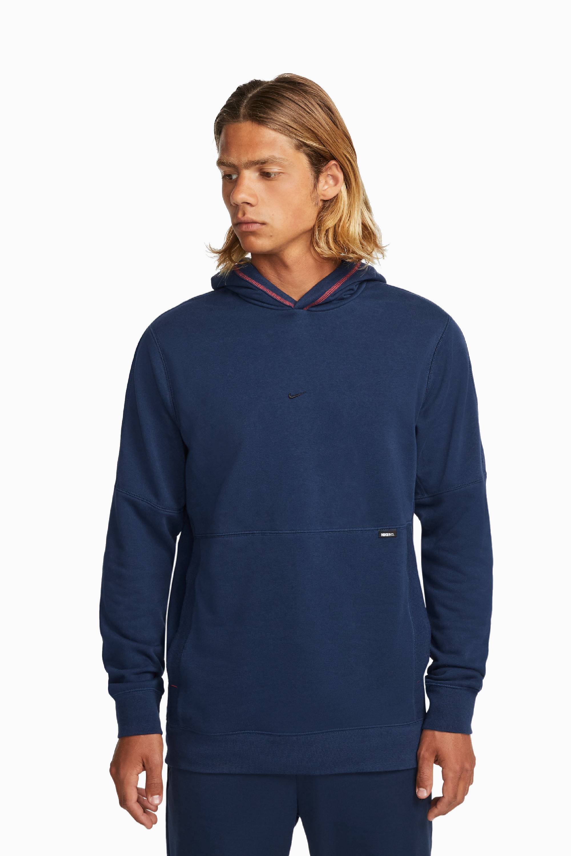 Bluza z kapturem Nike F.C. Fleece - Granatowy