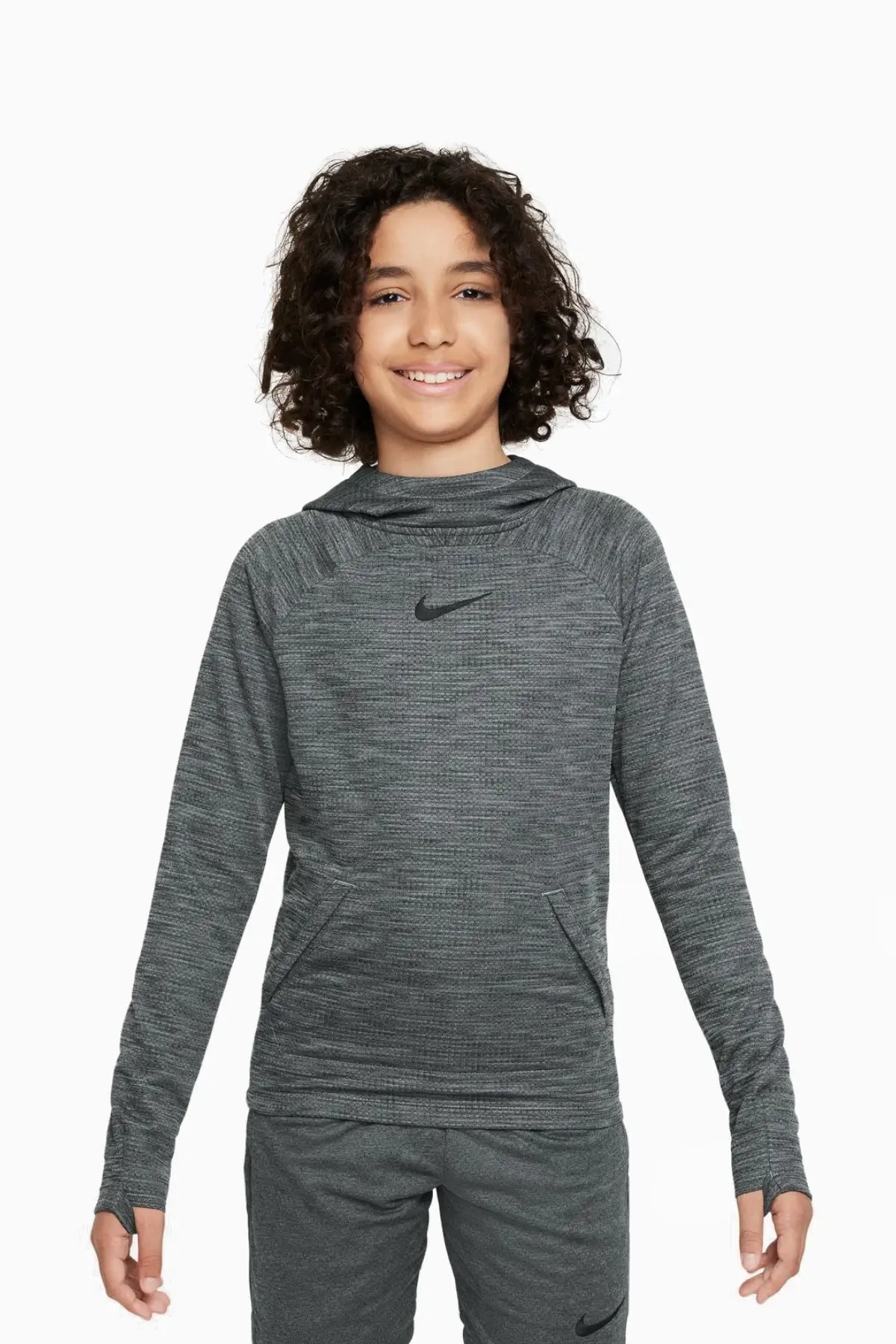 Bluza z kapturem Nike Dri-FIT Academy Junior - Szary