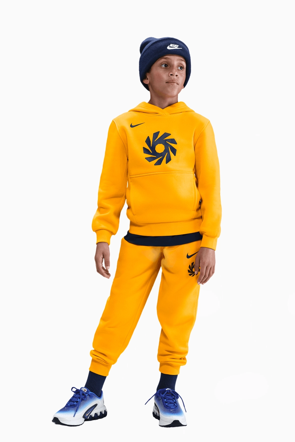 Bluza z kapturem Nike Erling Haaland Club Fleece Junior - Żółty