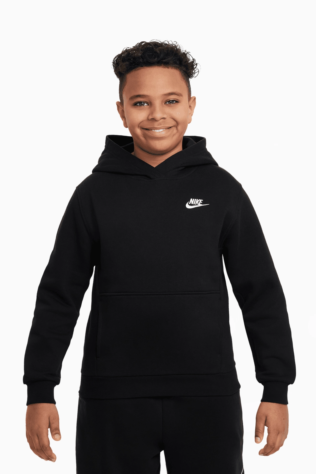 Bluza z kapturem Nike Sportswear Club Fleece Junior - Czarny