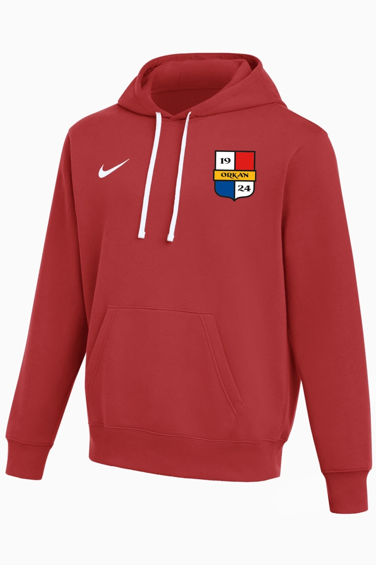 Bluza z kapturem Nike Orkan Sochaczew - Czerwony