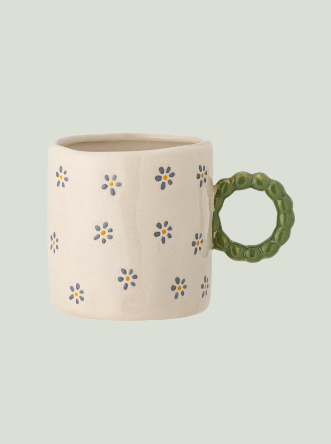 Kubek Dorthea Cup, biały, kamionkowy Bloomingville MINI