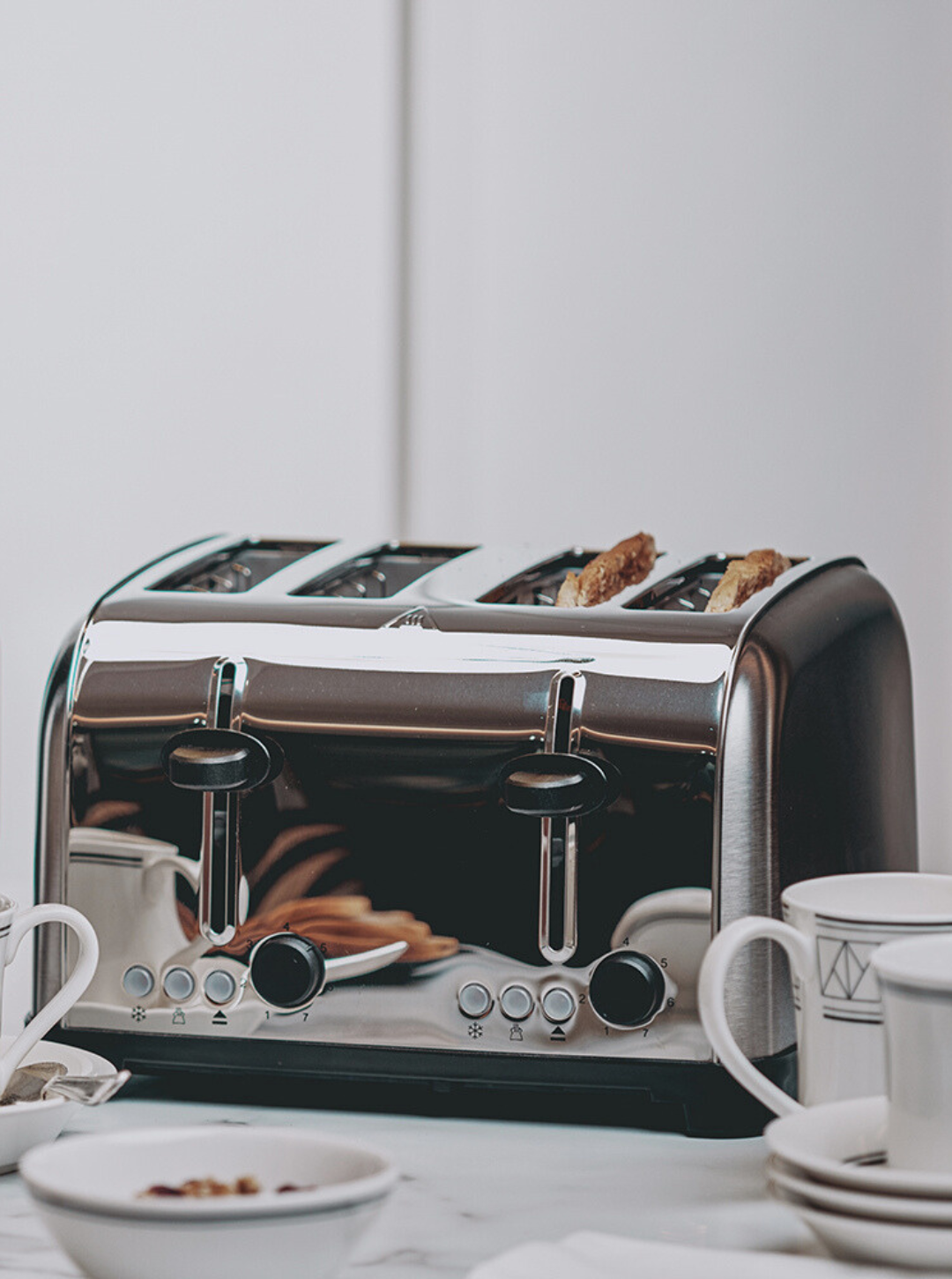 Retro Toster na 4 miejsca, szary LIVOO