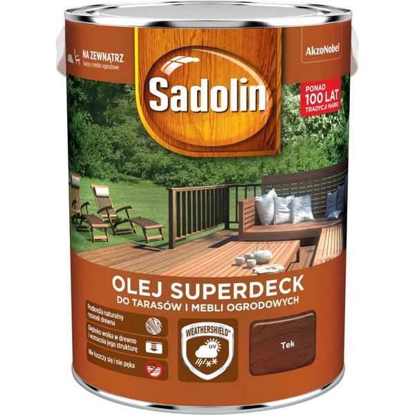 Olej do drewna Superdeck Tek 5L Sadolin