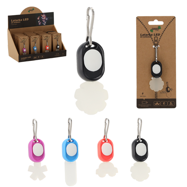 Latarka LED do suwaka breloczek 1 sztuka