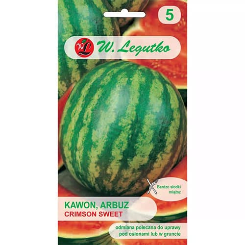 1 szt, Wassermelone Crimson Sweet - Samen: Ilość w opakowaniu: 1 g