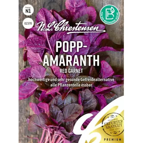 1 szt, Popp - Amaranth Red Garnet - Samen: Ilość w opakowaniu: 1 Stück