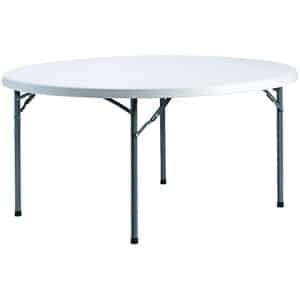 Stół cateringowy ogrodowy okrągły Fi 180cm - biały