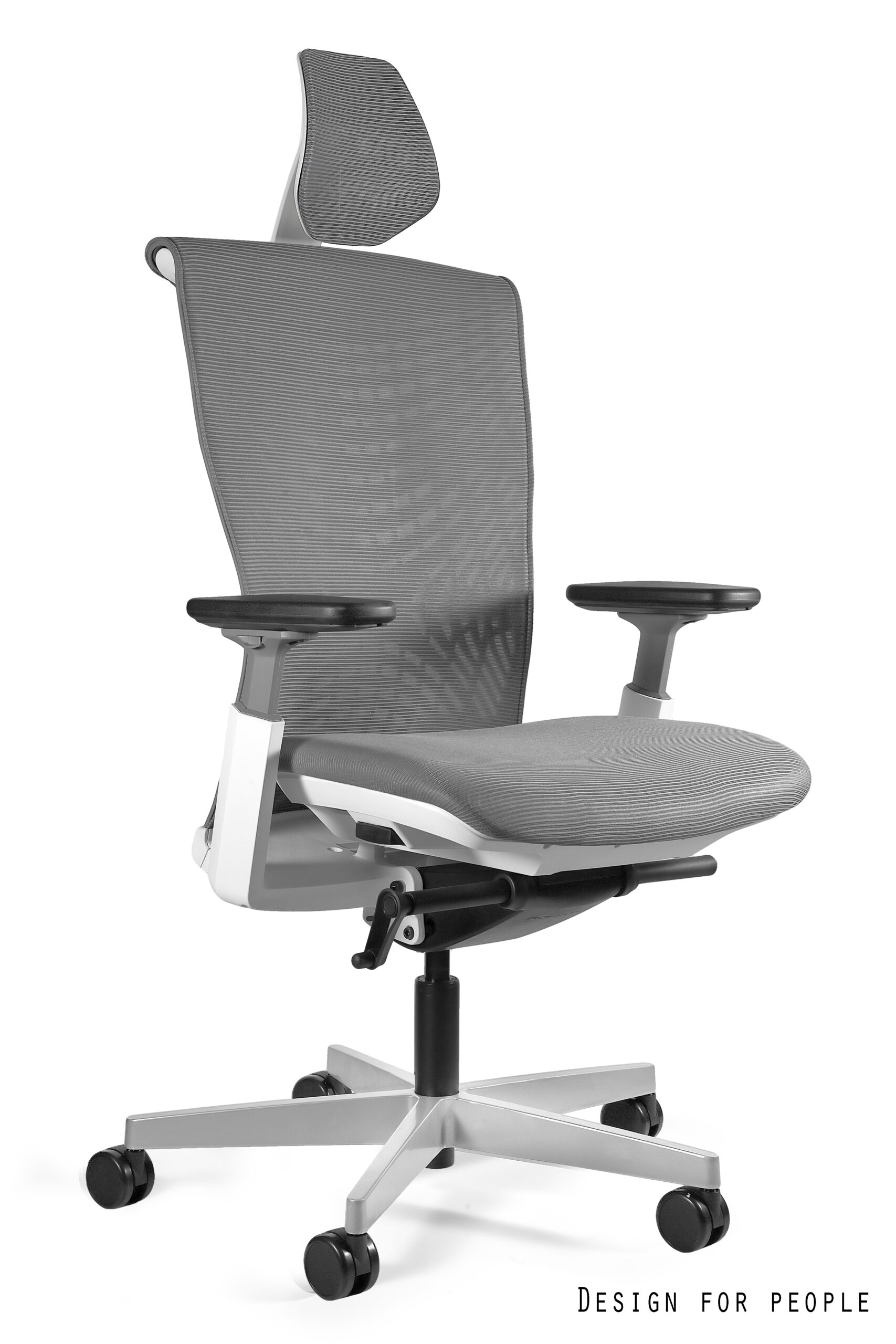 Fotel biurowy REYA szary lub czarny, siatka