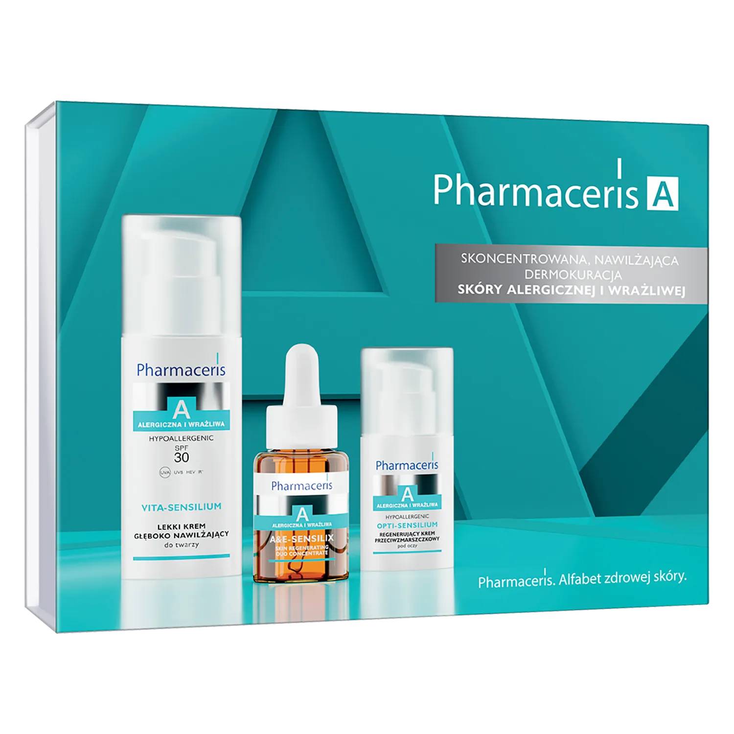 Pharmaceris a - skoncentrowana nawilżająca dermokuracja skóry alergicznej i wrażliwej, 1 komplet