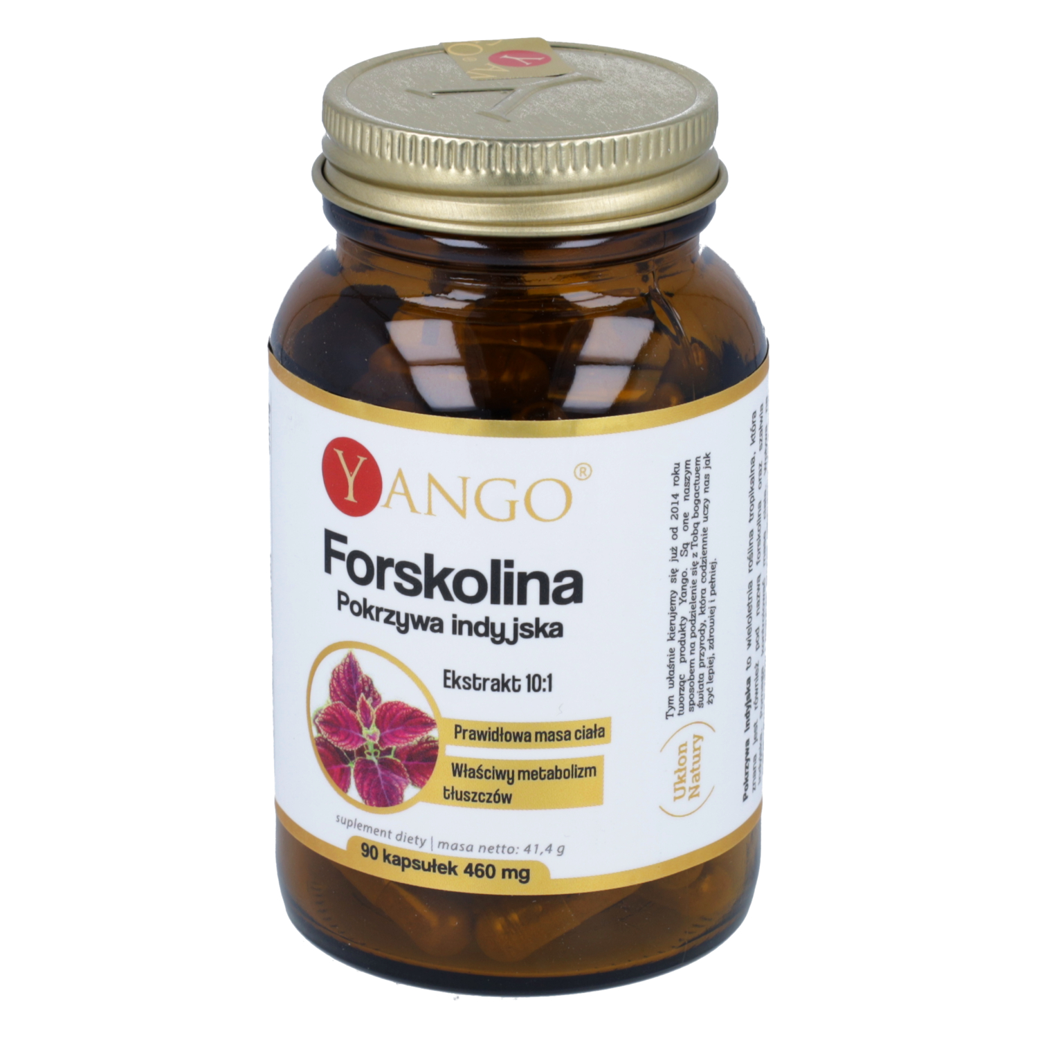 Yango forskolina (pokrzywa indyjska), 90 kapsułek