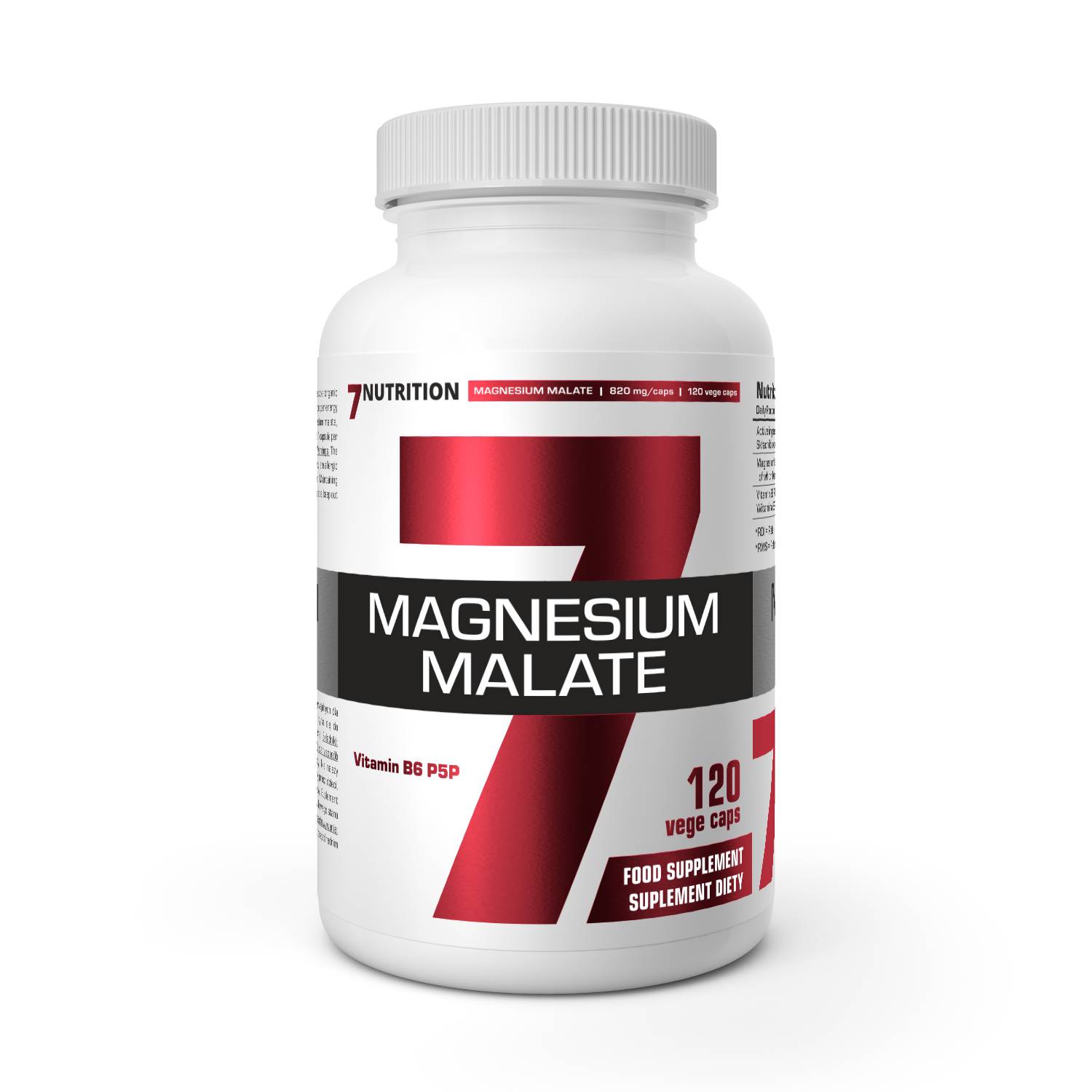 7nutrition magnesium malate, 120 kapsułek