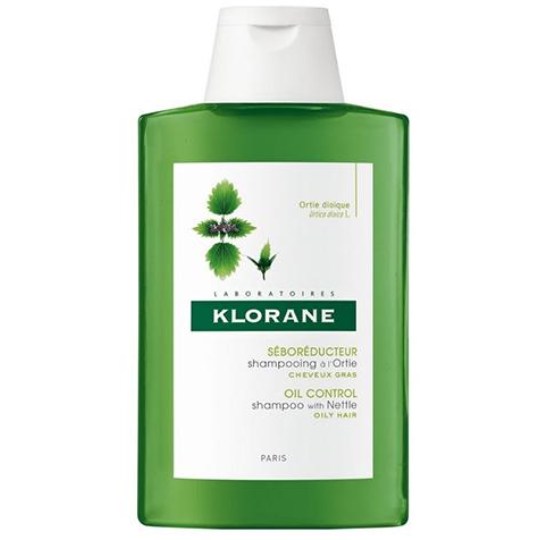 Klorane - szampon z organiczną pokrzywą, do włosów tłustych, 200 ml