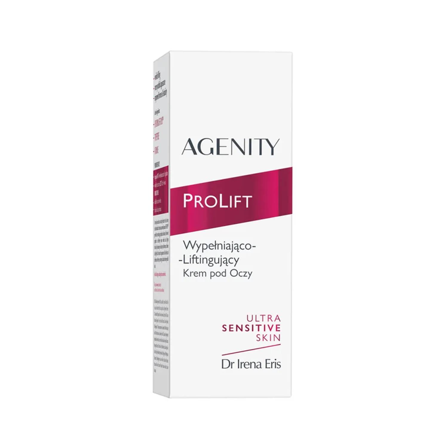 Agenity prolift 4°- krem pod oczy wypełniająco-liftingujący, 15 ml
