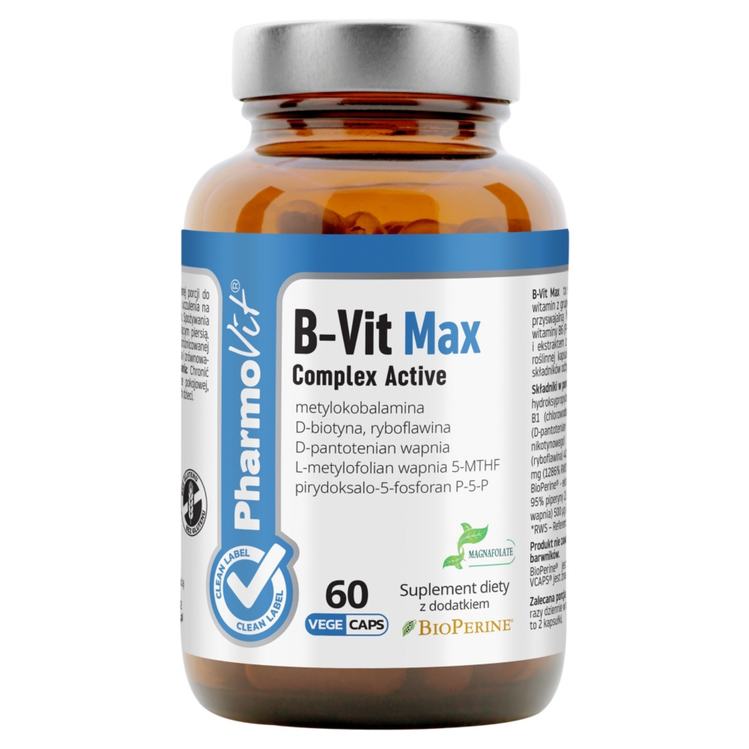 Pharmovit b-vit max complex active, 60 kapsułek