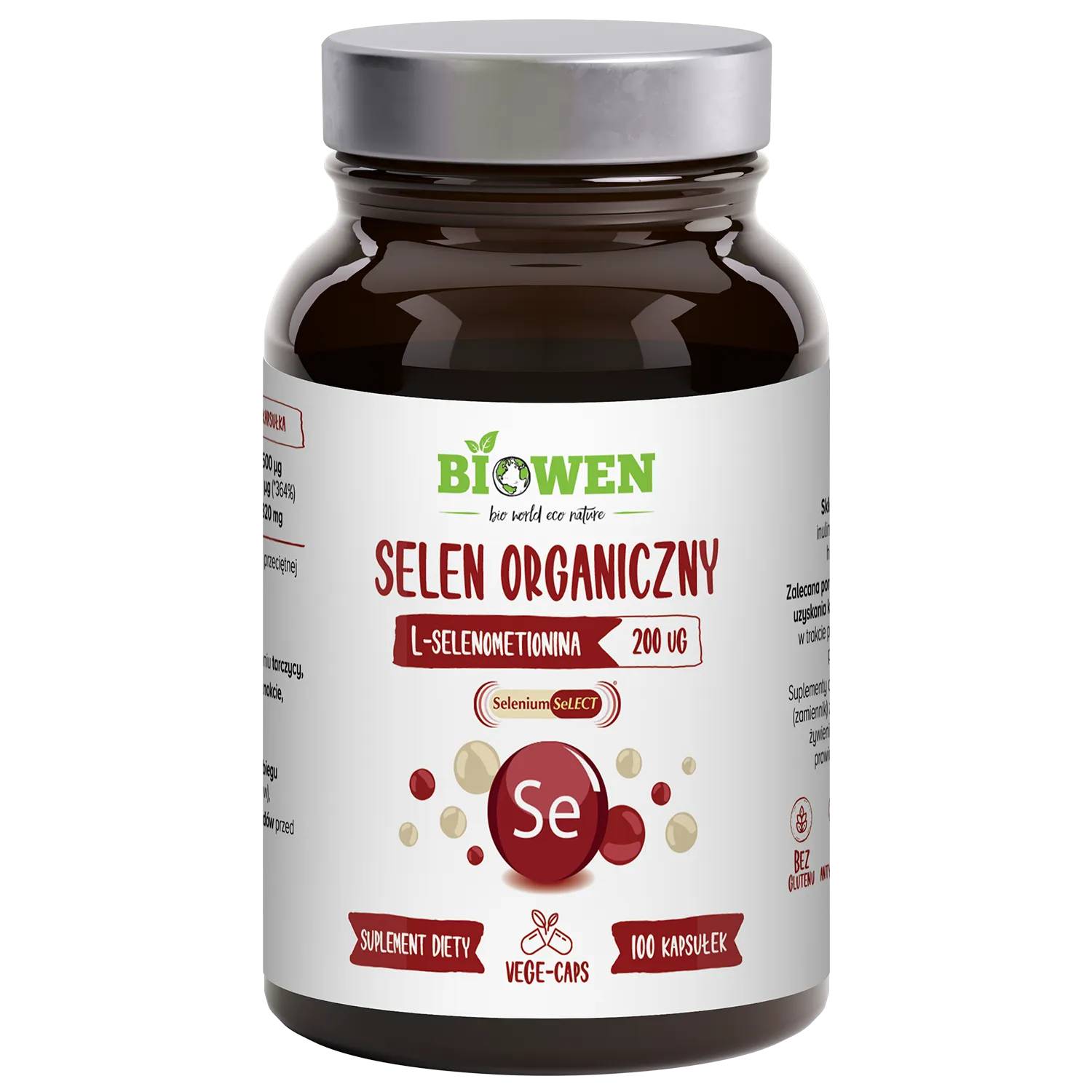 Biowen selen organiczny, 100 kapsułek