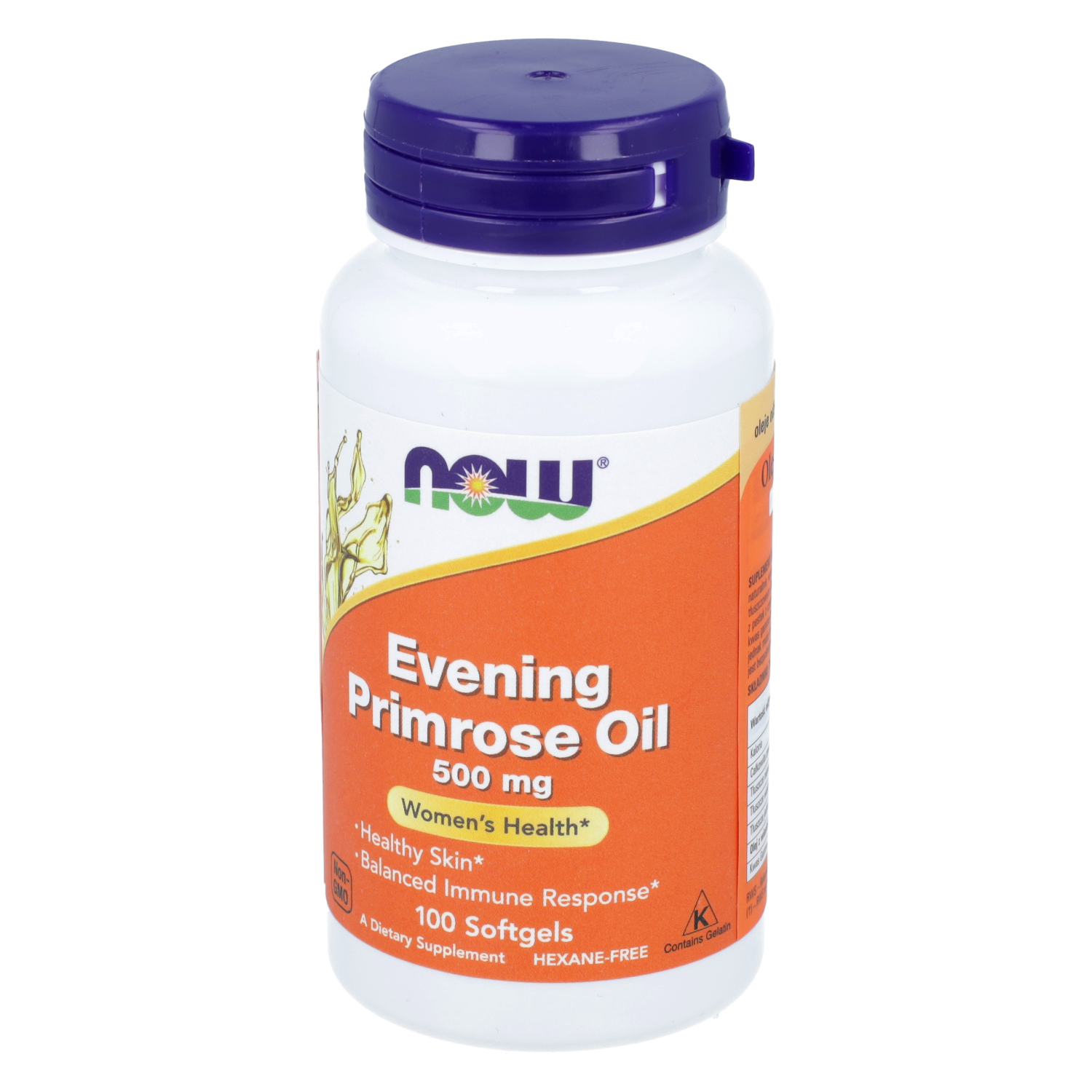 Now foods, evening primrose oil, 100 kapsułek