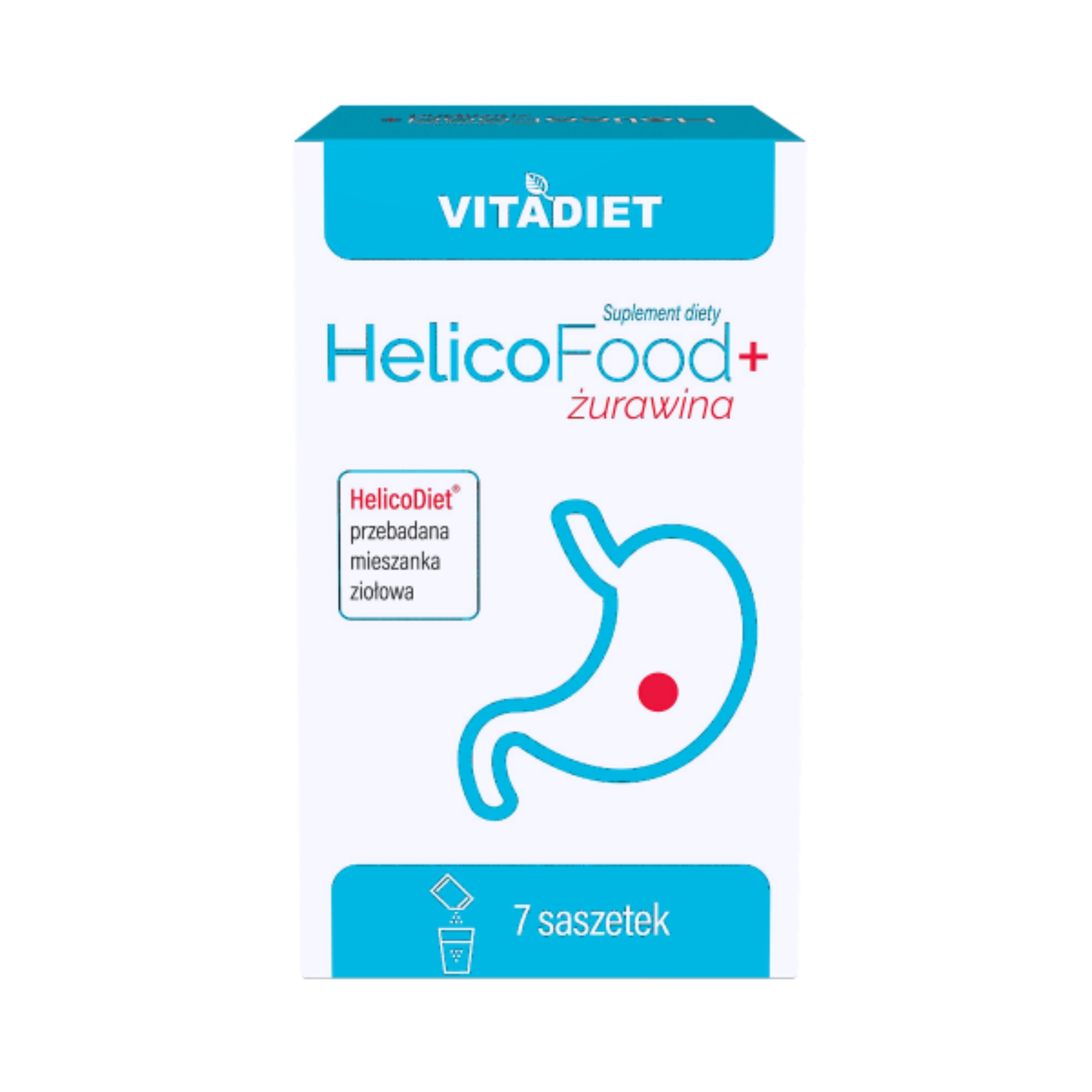 Vitadiet helicofood + żurawina, 7 saszetek