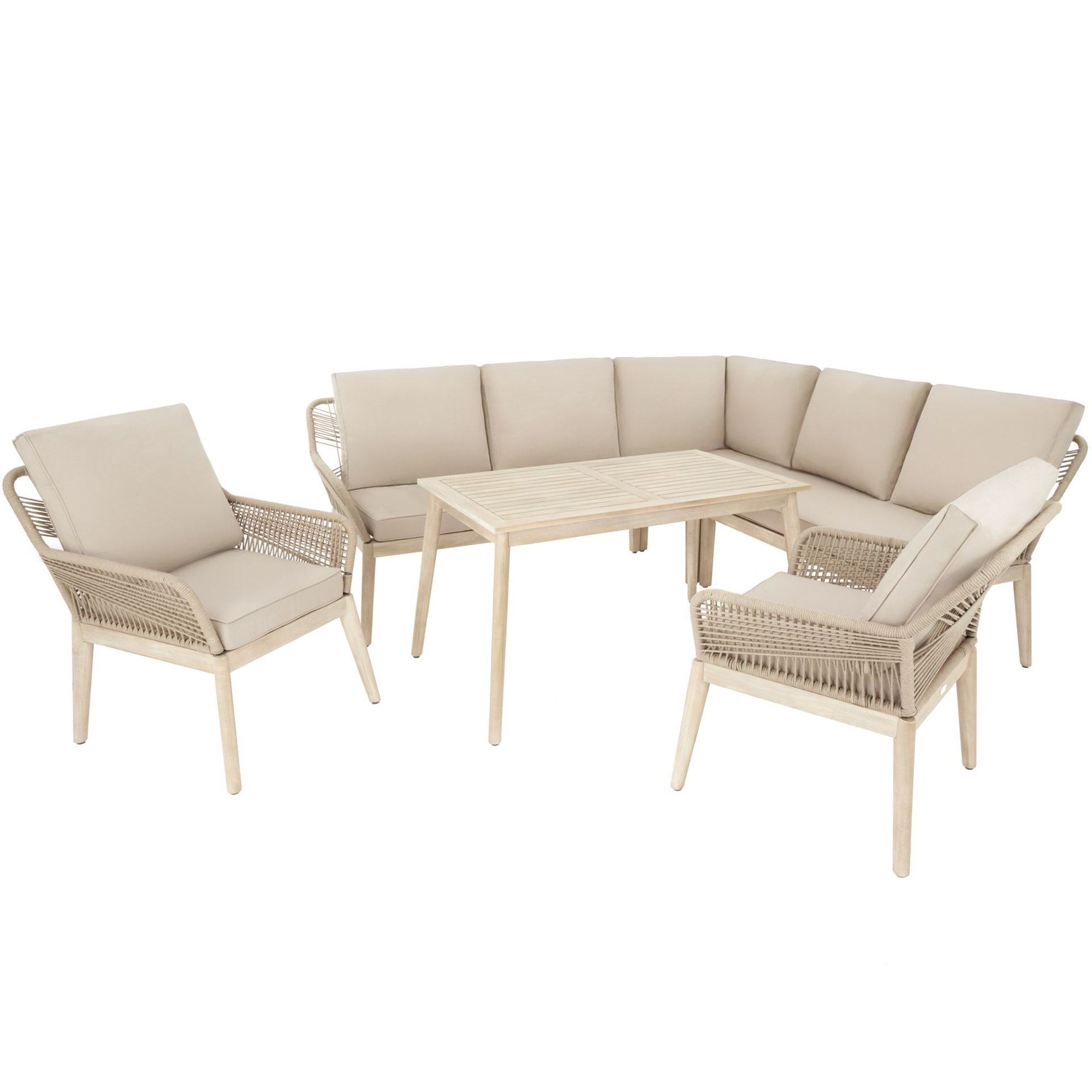 Gartenmöbel-Set Albenga - beige
