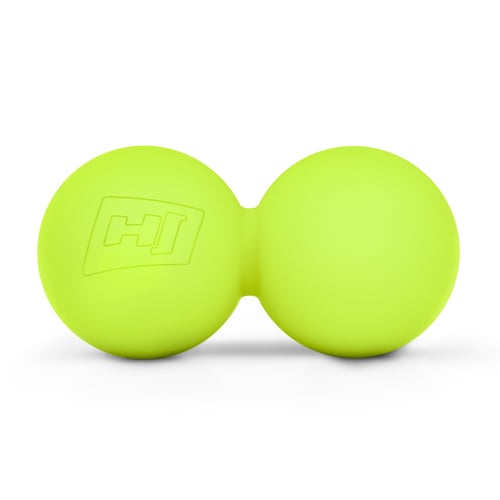 Dvojitá masážna loptička 63mm - limetková