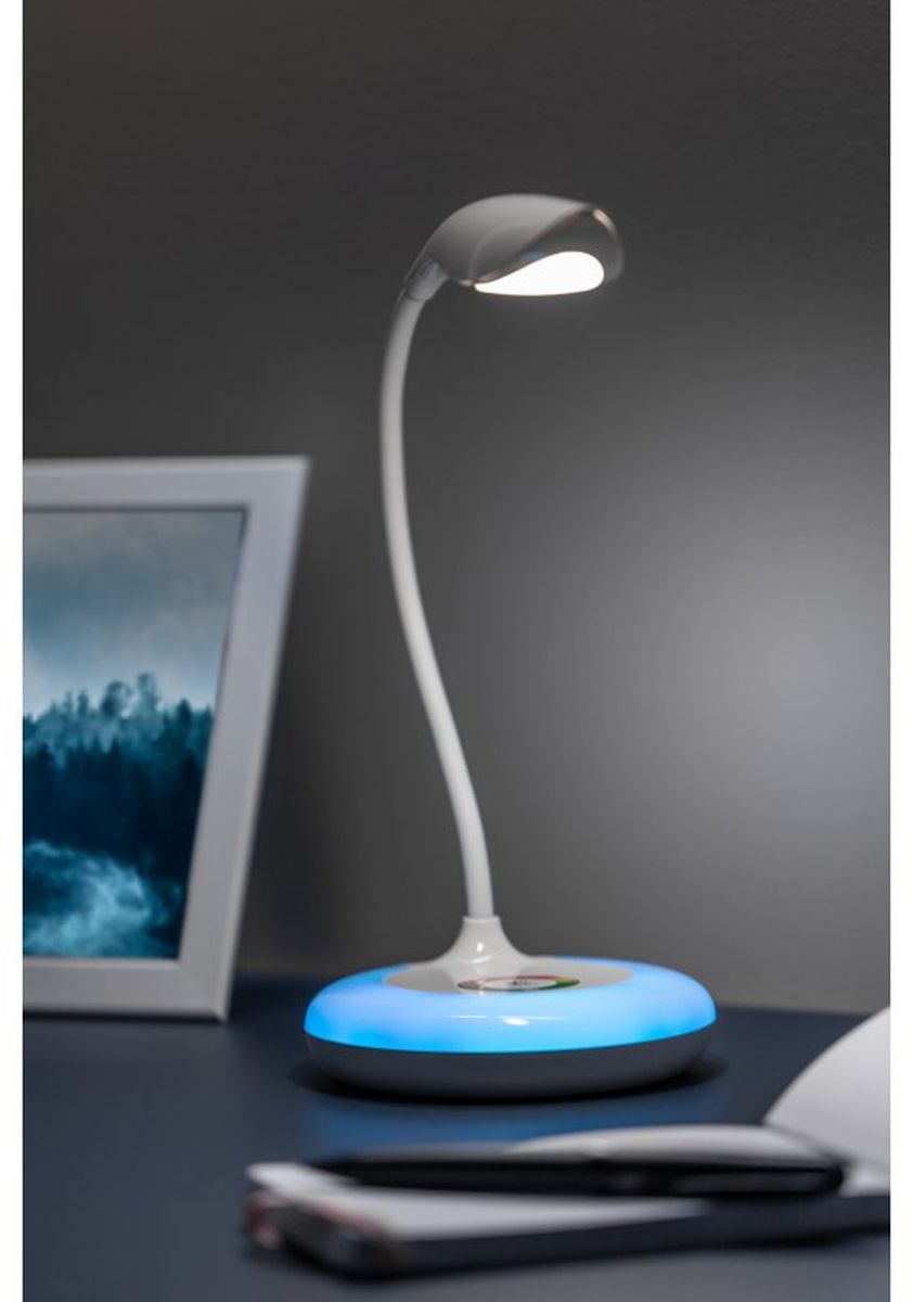 GTV Galactic lampa biurkowa 1x5 W biała LB-GAL5WRU-10