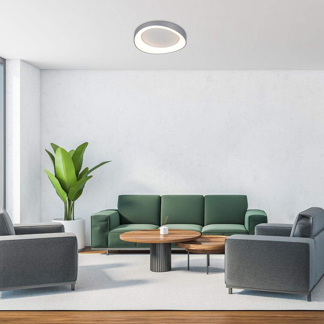 Rabalux Iliana lampa podsufitowa 1x38 W biała-srebrna 71055 - Wysyłka w 24h