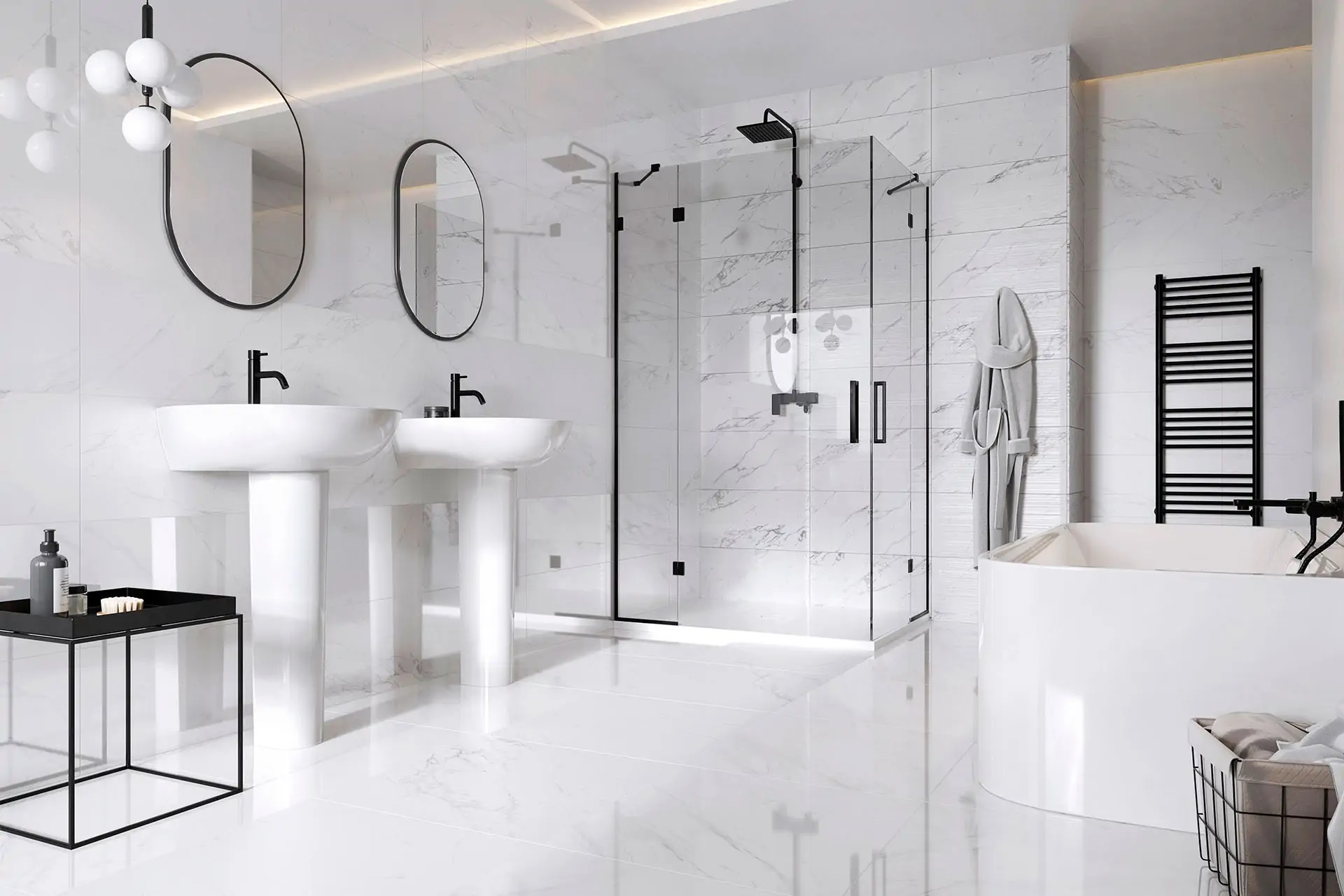 Ceramstic Coriento White Poler płytka ścienno-podłogowa 60x60 cm