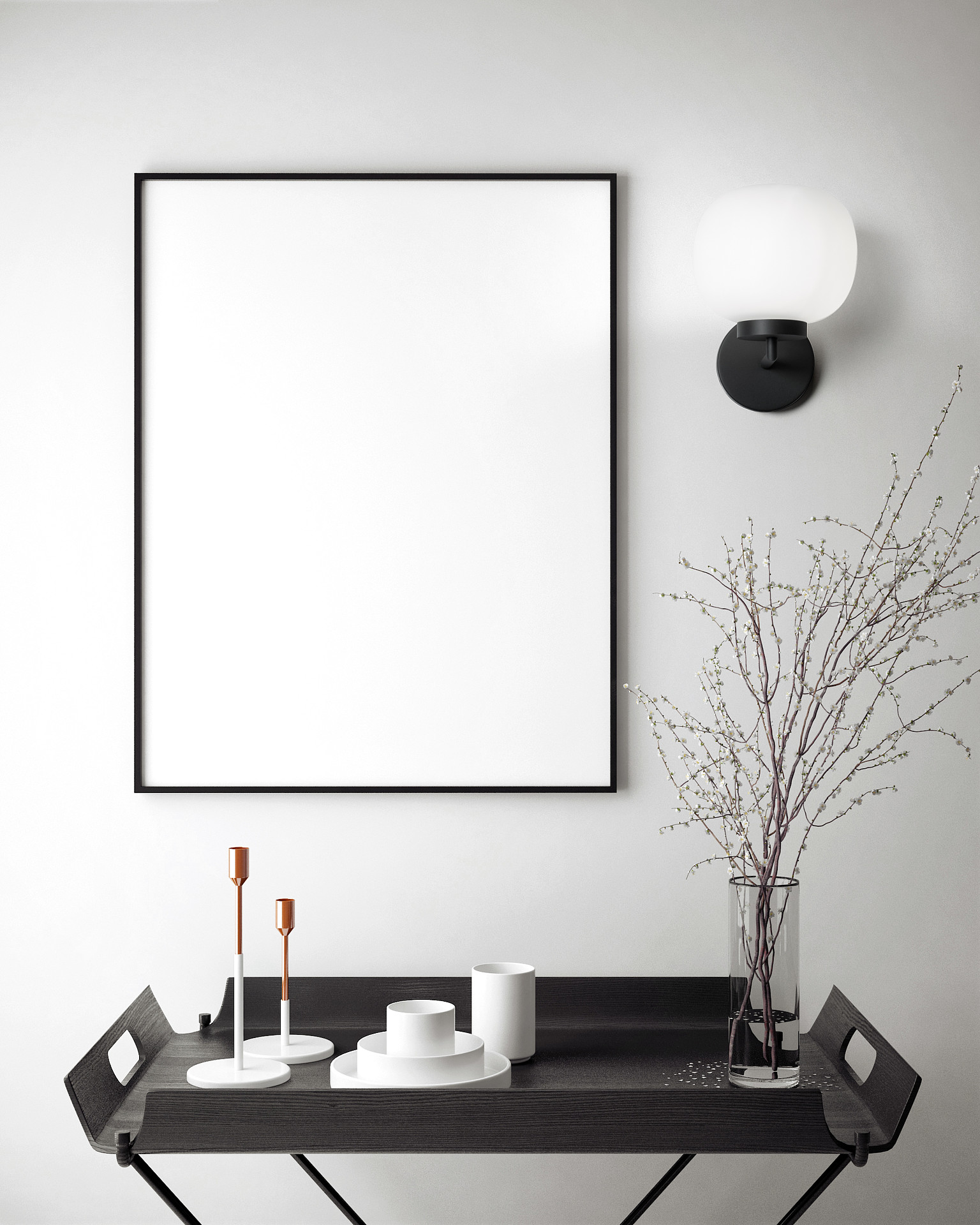 Miloox Bombo kinkiet 1x40W biały/czarny 1744.35