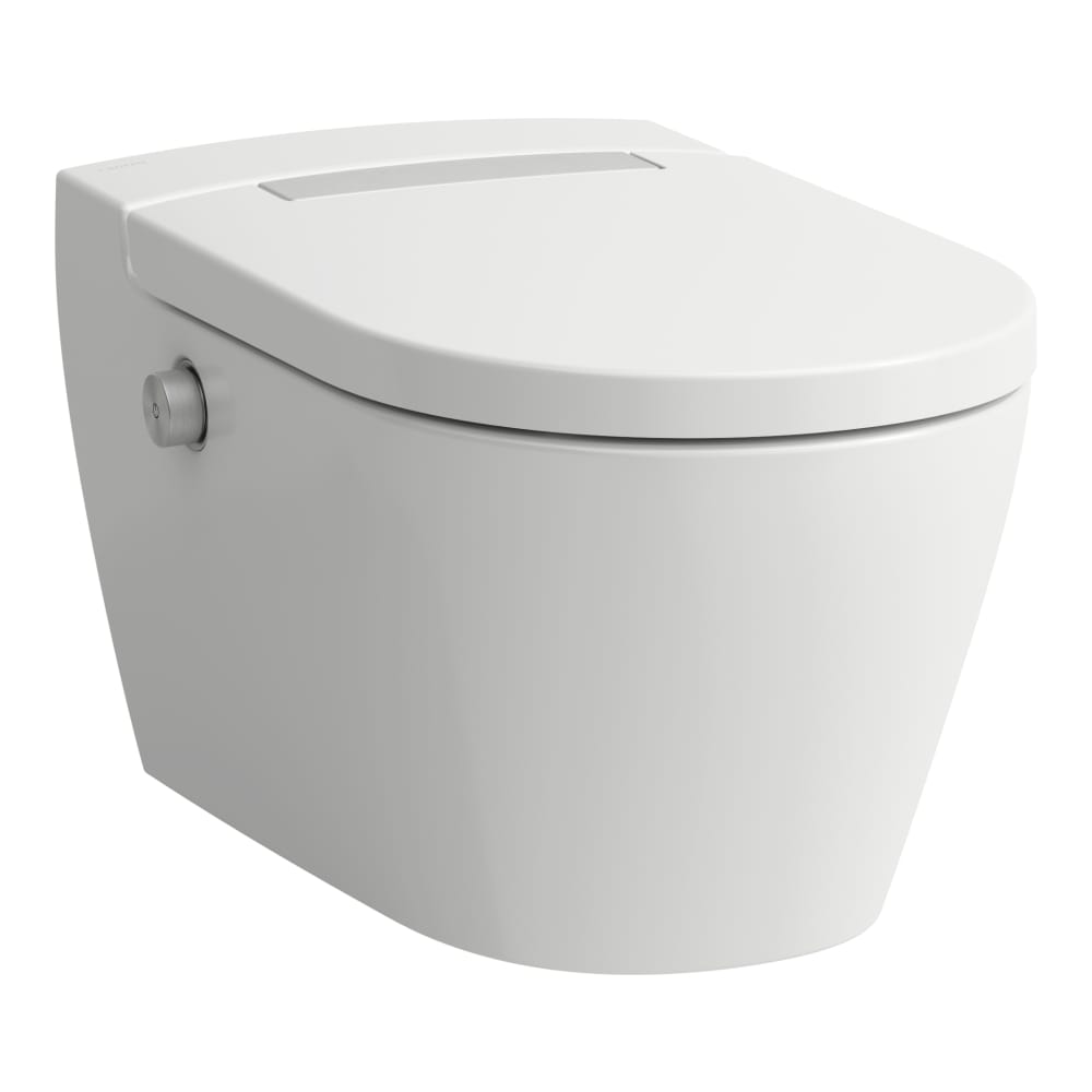 Laufen Cleanet Auria toaleta myjąca wisząca bez kołnierza ze spłukiwaniem wirowym biała H8208414000001