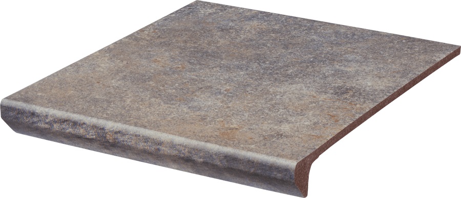 Paradyż Viano stopnica 30x33 cm prosta kapinos STR grys szary mat