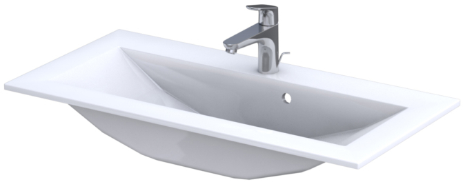 Oristo Silver umywalka 90x45 cm meblowa prostokątna biała UME-SI-90-92 - Wysyłka w 24h